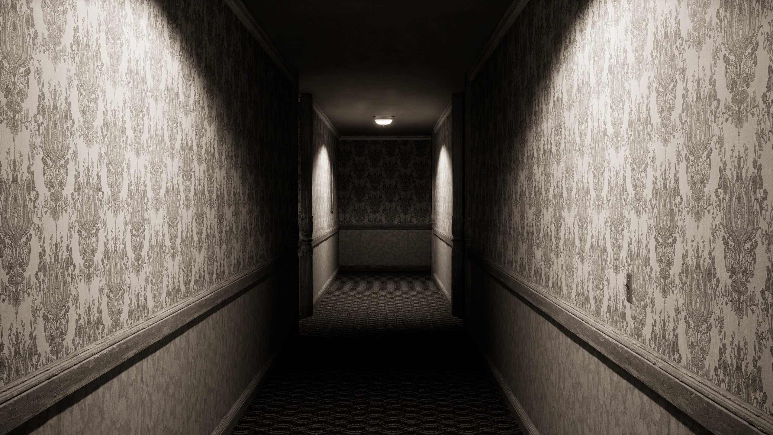 Backrooms: Escape Together Level -1 Grayscale Halls