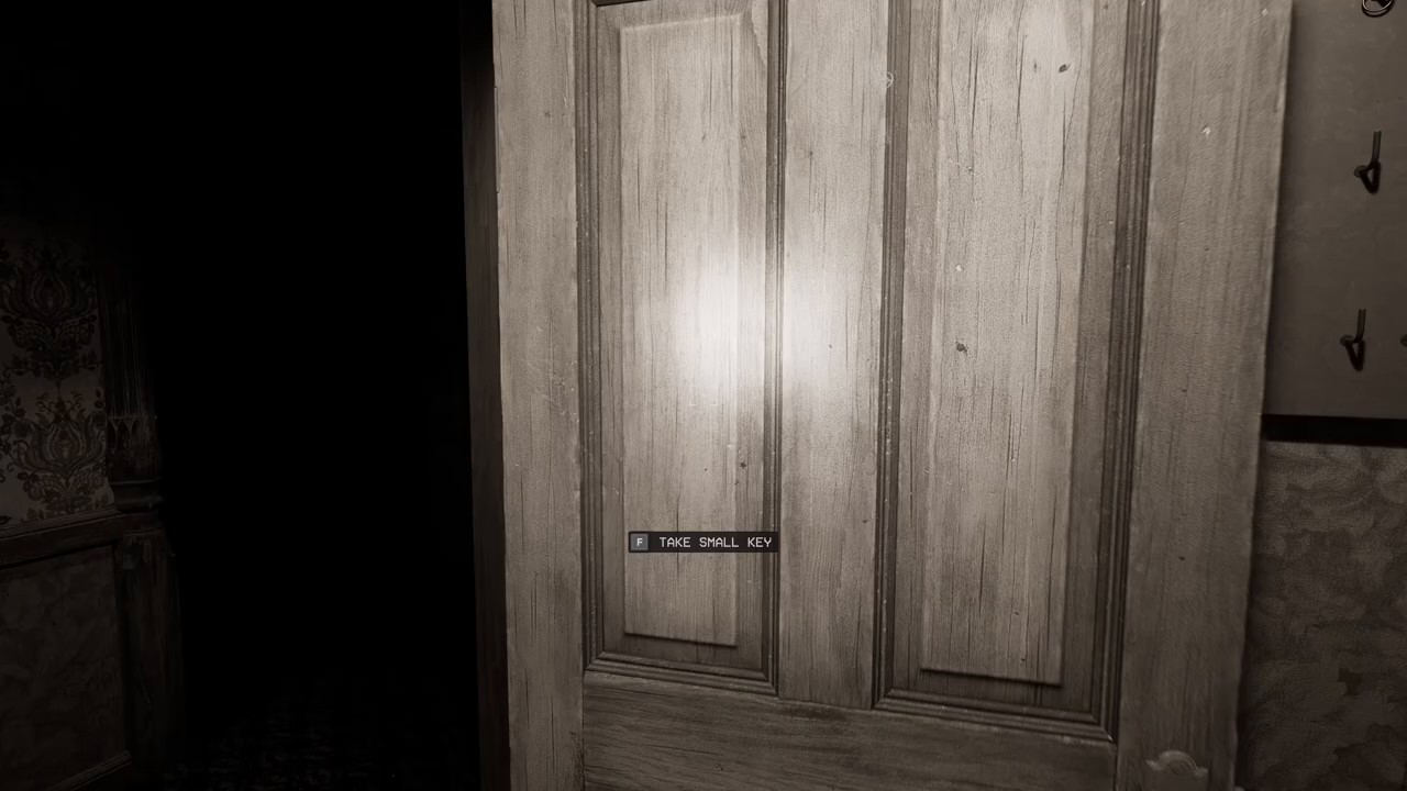 Backrooms Escape Together Level -1 small key on key rack inside utility closet
