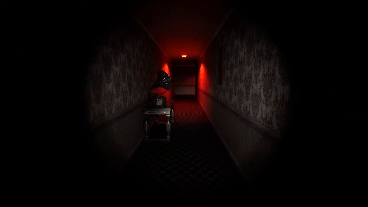 Backrooms Escape Together Level -1 red exit corridor during Locate Exit phase